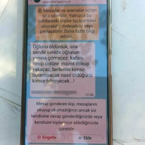 babaya tehdit mesaji itV8RQvG