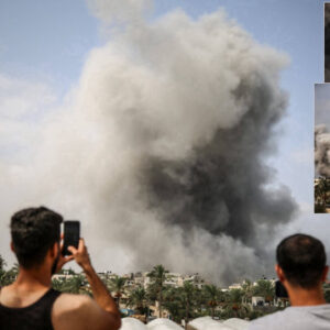 siyonist israilin gazzeye yonelik saldirilari suruyor bolgede yogun dumanlar yukseldi QkVErIOk