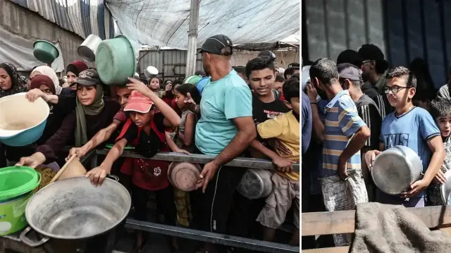 israilin acliga mahkum ettigi gazzede filistinlilere yemek dagitildi W9HaMfJl